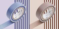 Washi Tape 2er Set border blue/brown 15mm Washi Tape 2er Set border blue/brown 15mm