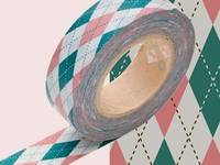 Washi Tape Argyle pink 15mm Washi Tape Argyle pink 15mm