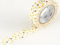 Washi Tape drop yellow 15mm Washi Tape drop yellow 15mm