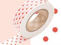 Washi Tape dot orange 15mm Washi Tape dot orange 15mm