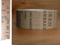 Washi Tape Old Book grau 20mm