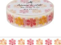 Washi Tape Quilt Flowers 15mm