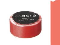 Washi Tape solid neon red 15mm