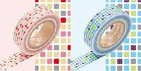 Washi Tape tile red&blue 2er Set 15mm Washi Tape tile red&blue 2er Set 15mm