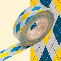 Washi Tape Argyle yellow 15mm