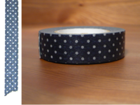 Washi Tape pin dots tetsukon 15mm