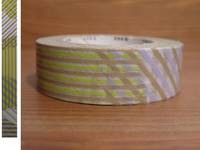 Washi Tape stripe-checked green 15mm