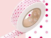 Washi Tape marble red 15mm