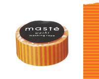 Washi Tape stripes orange 15mm
