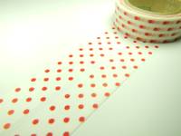 Washi Tape dots red 15mm
