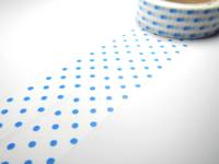 Washi Tape dots blue 15mm