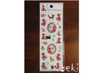 Aufkleber Rotkäppchen & der Wolf Aufkleber Rotkäppchen & der Wolf