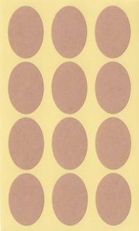 Aufkleber Kraftpapier oval 24pcs Aufkleber Kraftpapier oval 24pcs