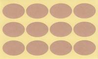 Aufkleber Kraftpapier oval 24pcs Aufkleber Kraftpapier oval 24pcs