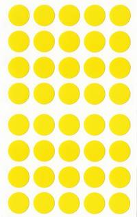 Aufkleber Punkte gelb 80pcs Aufkleber Punkte gelb 80pcs
