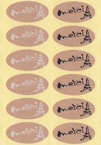 Aufkleber merci 12pcs Aufkleber merci 12pcs