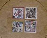 water activated seal 4pcs Collection water activated seal 4pcs Collection