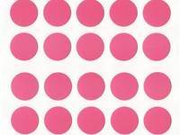Aufkleber Punkte pink 80pcs