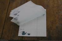 glassine letter pad Tea Time 5 sheets glassine letter pad Tea Time 5 sheets