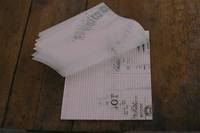 glassine letter pad Sticker 5 sheets glassine letter pad Sticker 5 sheets