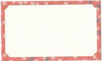 name card - Blüten rot 10 Stück name card - Blüten rot 10 Stück