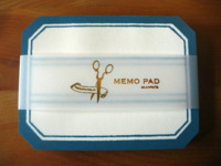 Scrapholic Label-type memo pad blue 80pcs Scrapholic Label-type memo pad blue 80pcs