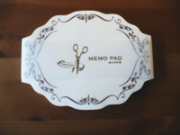 Scrapholic Label-type memo pad brown 80pcs Scrapholic Label-type memo pad brown 80pcs