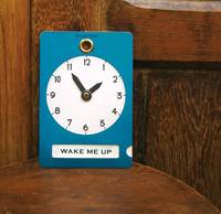 clock sign Blue green clock sign Blue green