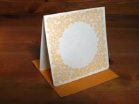 Letterpress folio card S. small flower Letterpress folio card S. small flower