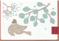 Letterpress folio card M. message bird Letterpress folio card M. message bird