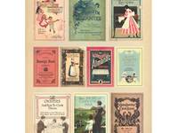 Sticker Vintage Book Cover Sticker Vintage Book Cover
