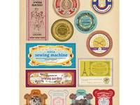 Sticker Vintage Label Sticker Vintage Label