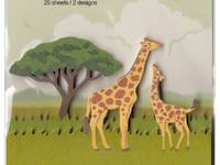 memo lasercut giraffe memo lasercut giraffe