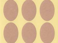 Aufkleber Kraftpapier oval 24pcs Aufkleber Kraftpapier oval 24pcs