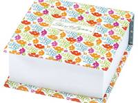 Sheri Lynn Block memo cube orange flower Sheri Lynn Block memo cube orange flower