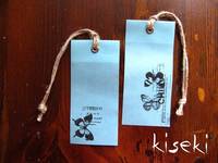 Wax paper tag Butterfly 2pcs Wax paper tag Butterfly 2pcs