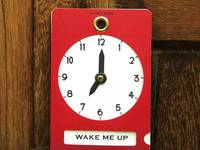 clock sign Dark red clock sign Dark red