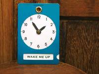 clock sign Blue green clock sign Blue green