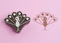 Blockwallah Stempel - Baby Peacock Blockwallah Stempel - Baby Peacock