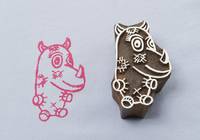 Blockwallah Stempel - Stitched Rhino Blockwallah Stempel - Stitched Rhino