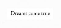 Stempel Dreams come true Stempel Dreams come true