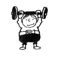 Stempel Gewichtheber Stempel Gewichtheber