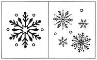 Stempelset Schneeflocken Stempelset Schneeflocken