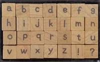 Mini Stempel Set Alphabet klein Mini Stempel Set Alphabet klein