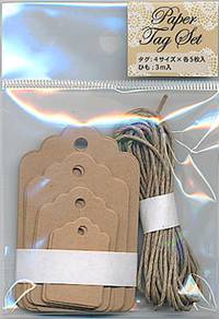 Paper Tag Set (braun)