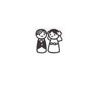 Hochzeitsstempel - Brautpaar