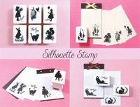 Silhouette Stamp Squirrel