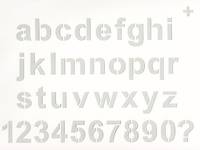 Schablone Alphabet klein Schablone Alphabet klein