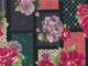 Wachstuch Modern - Kiku Patch schwarz Wachstuch Modern - Kiku Patch schwarz