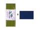 Schrägband uni blau Chirimen 20mm Schrägband uni blau Chirimen 20mm